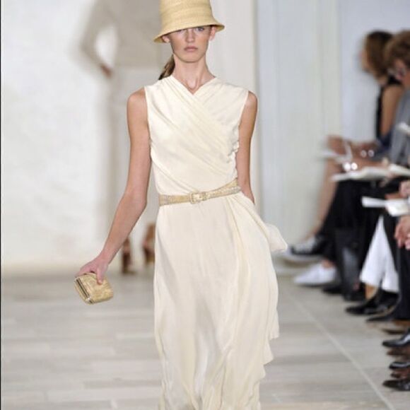 Ralph Lauren Gold Tone Metal Mesh Belt - Picture 4 of 16